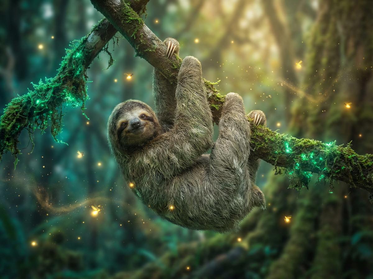 每日吃瓜树懒雨林慢生活视频