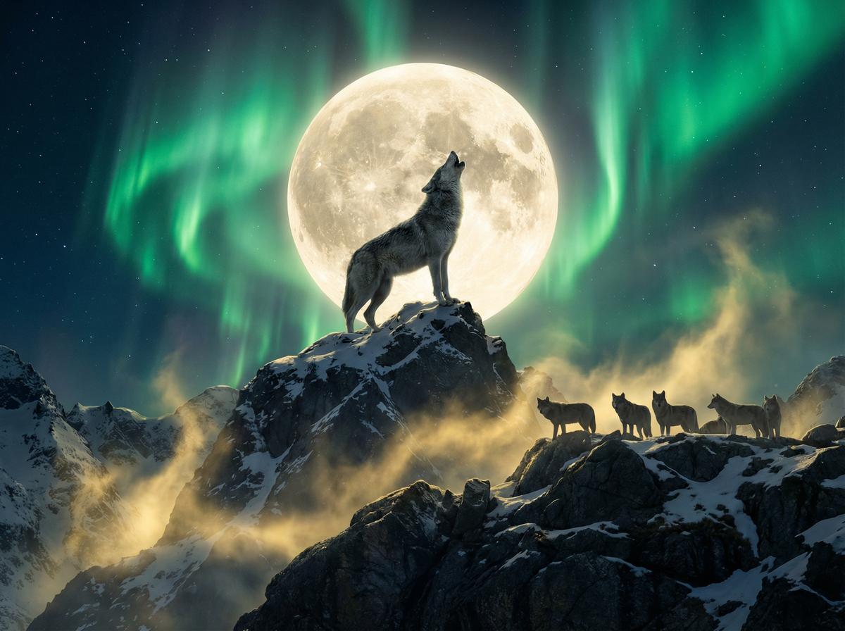 每日吃瓜灰狼月夜嚎叫视频